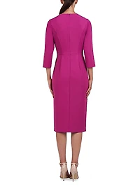 Doreen Draped Midi-Dress