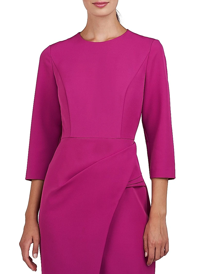 Doreen Draped Midi-Dress