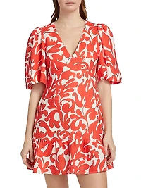 Mariana Floral Linen Minidress