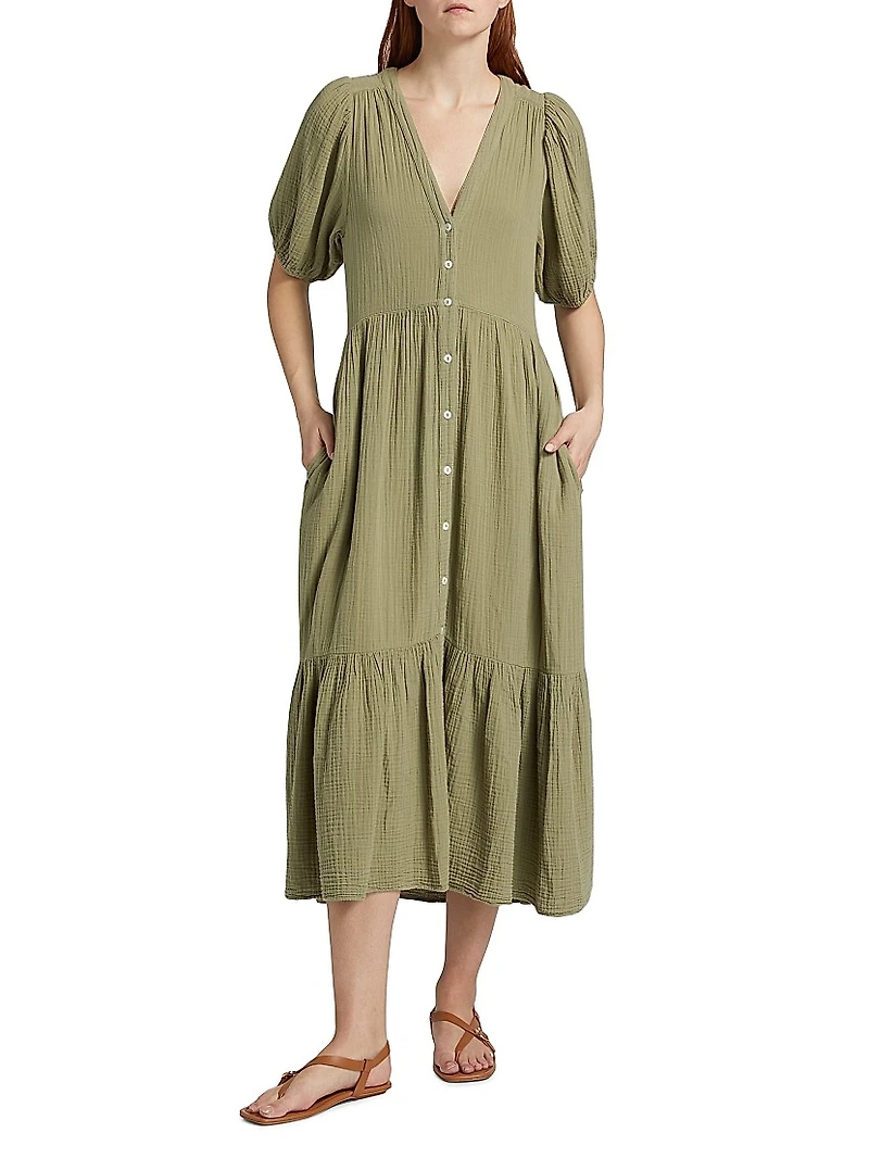 Lennox Cotton Midi-Dress