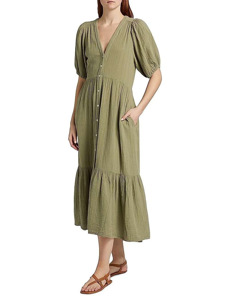 Lennox Cotton Midi-Dress