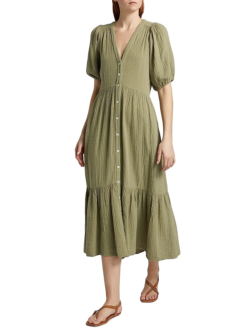 Lennox Cotton Midi-Dress