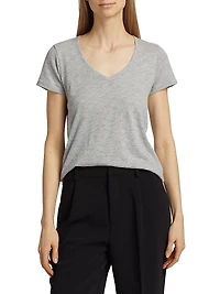 Cotton V-Neck T-Shirt