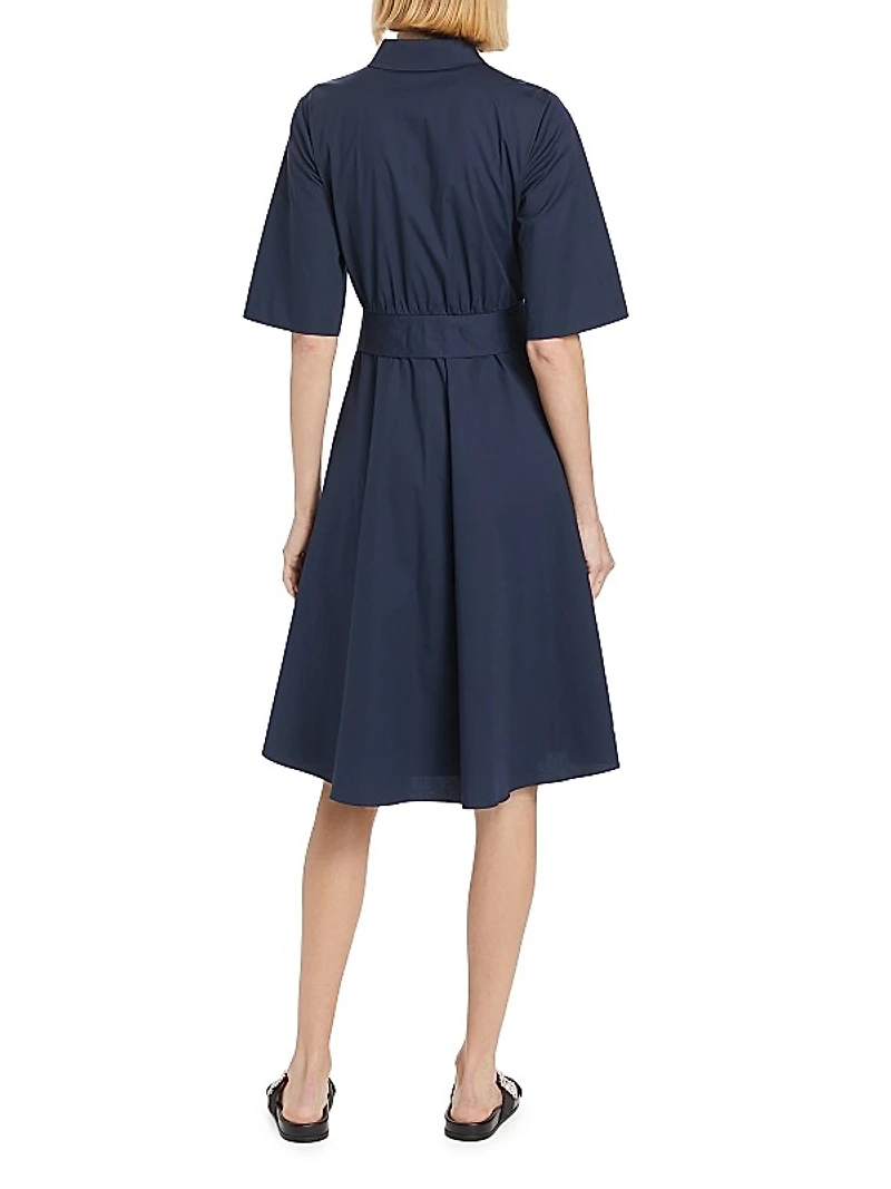 Tiffany Cotton Poplin Shirtdress
