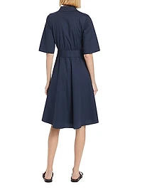 Tiffany Cotton Poplin Shirtdress