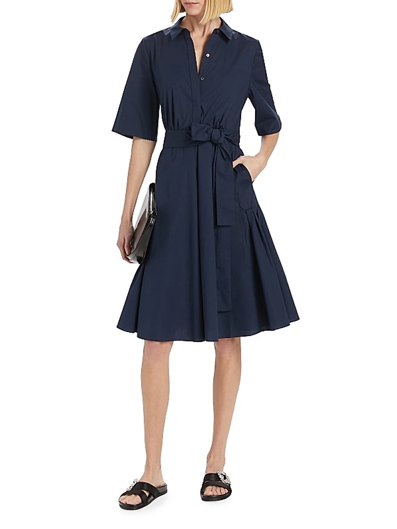 Tiffany Cotton Poplin Shirtdress