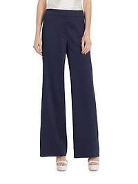 Gissel Linen-Blend Flared Pants