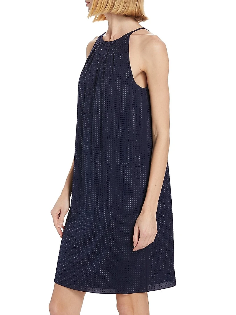 Brenna Crystal-Embellished Shift Dress