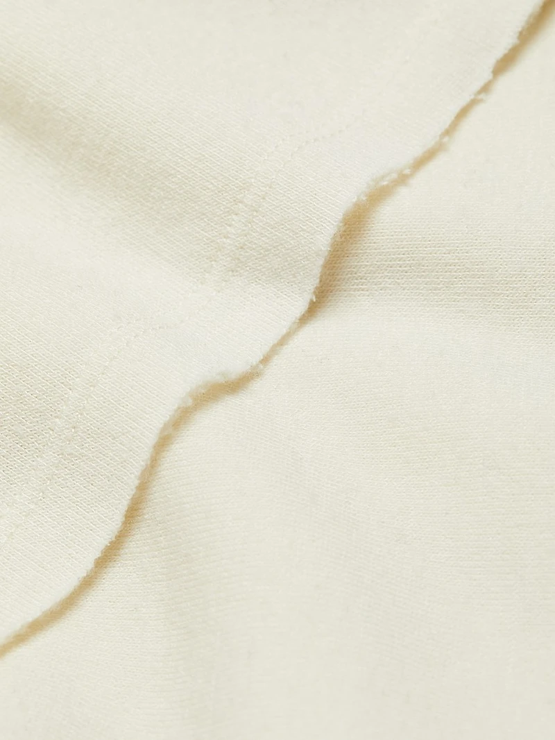 Split Neck Crop Sweatshirt