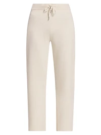 Double-Knit Cropped Pants