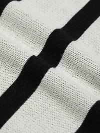 Striped Knit Crop Sweater