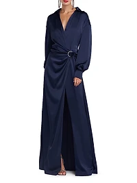 Ivon Charmeuse D-Loop Belt Gown