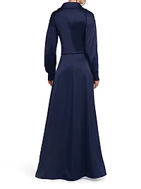 Ivon Charmeuse D-Loop Belt Gown