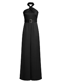 Kani Satin Halter Jumpsuit
