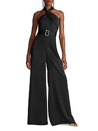 Kani Satin Halter Jumpsuit