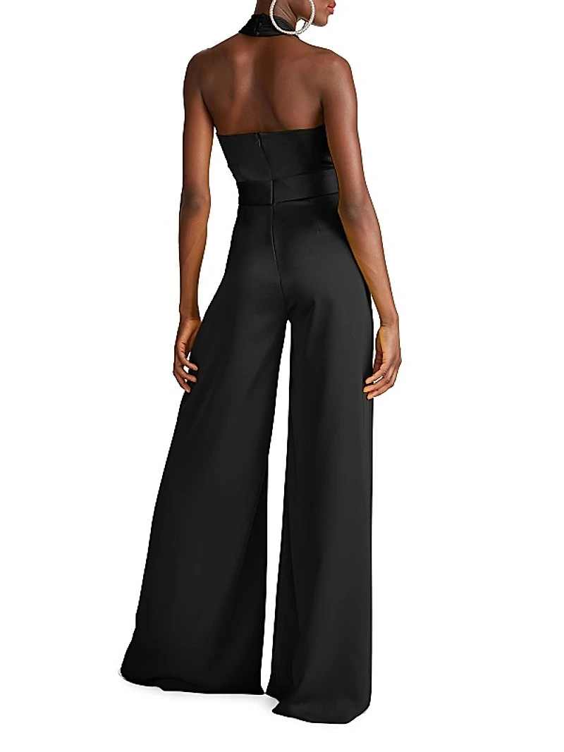 Kani Satin Halter Jumpsuit