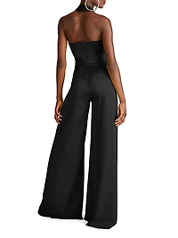 Kani Satin Halter Jumpsuit