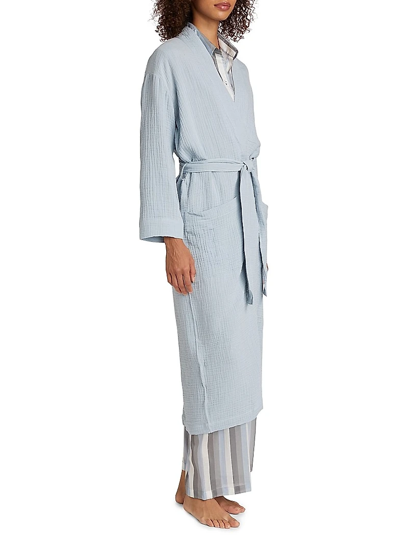 Angel Cotton Gauze Long Robe