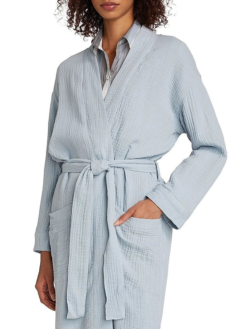 Angel Cotton Gauze Long Robe