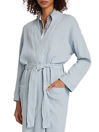 Angel Cotton Gauze Long Robe