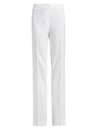 Virgin Wool Straight-Leg Pants