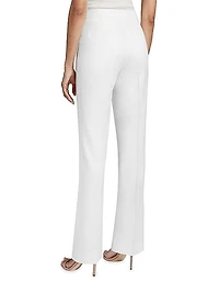 Virgin Wool Straight-Leg Pants