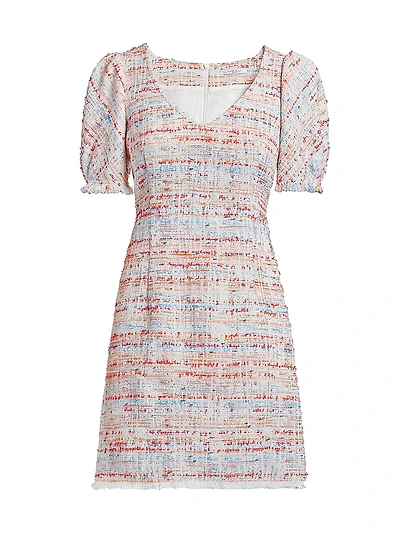 Bianca Cotton-Blend Tweed Short-Sleeve Minidress
