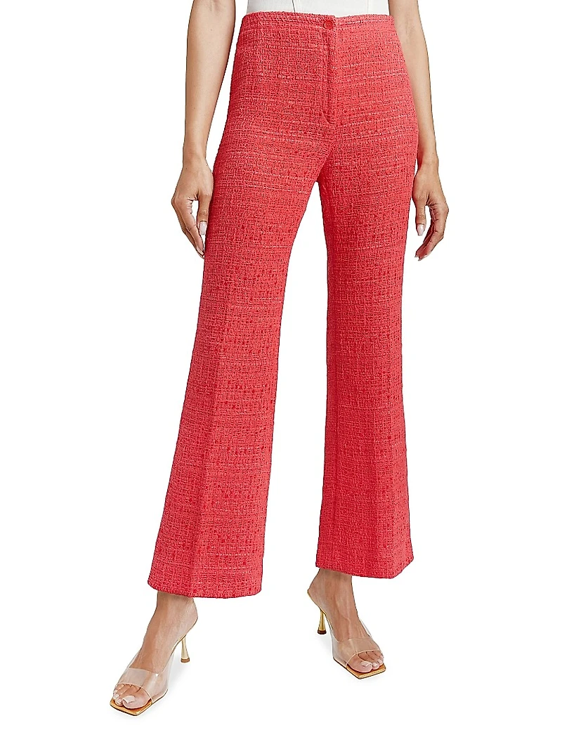 Liza Flared Cotton-Blend Pants