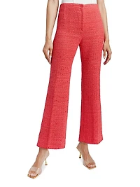Liza Flared Cotton-Blend Pants
