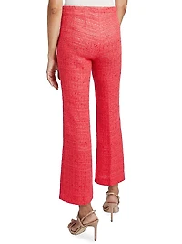 Liza Flared Cotton-Blend Pants