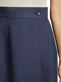 Overlap A-Line Maxi Skirt