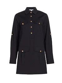 Saude Cotton Utility Shirtdress