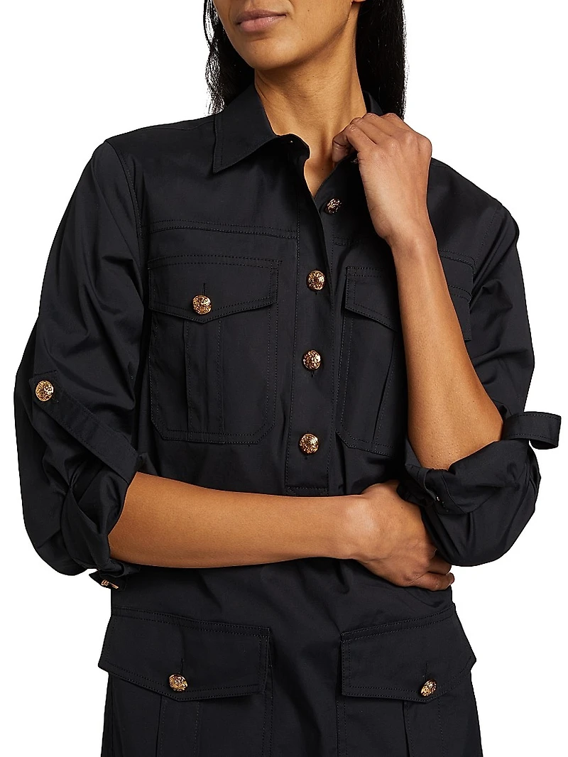 Saude Cotton Utility Shirtdress