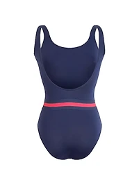 Striped One-Piece Swimsuit