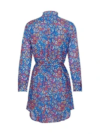 Geometric Cotton Shirtdress