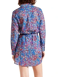 Geometric Cotton Shirtdress