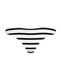 Striped Low-Rise Bikini Bottom