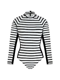 Striped Long-Sleeve Rashguard