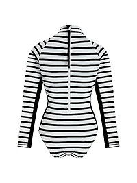 Striped Long-Sleeve Rashguard