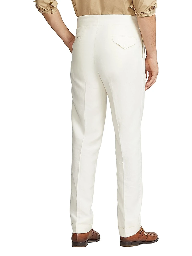 Gregory Silk & Linen-Blend Trousers