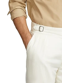 Gregory Silk & Linen-Blend Trousers