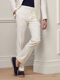 Gregory Silk & Linen-Blend Trousers
