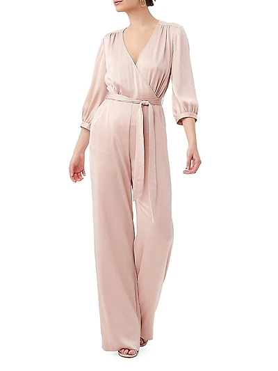 Mineral Wide-Leg Satin Jumpsuit