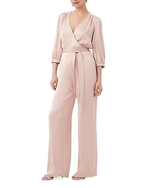 Mineral Wide-Leg Satin Jumpsuit