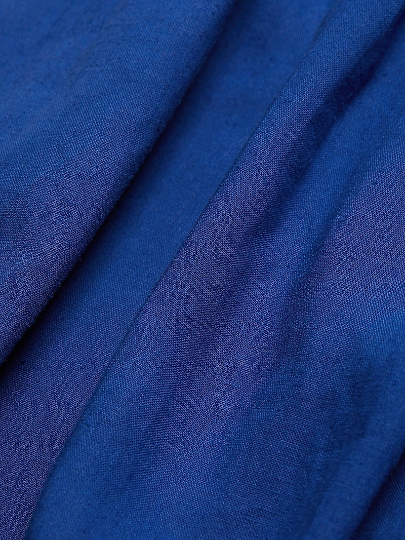 Leaf One-Shoulder Midi Dress