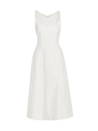 Arlet Cotton-Blend Stretch Twill Sleeveless Midi-Dress
