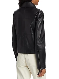 Annabel Leather Zip Jacket