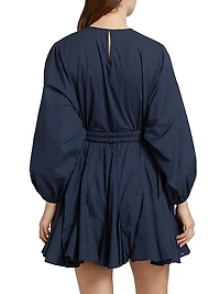 Ella Cotton Braided Belt Minidress