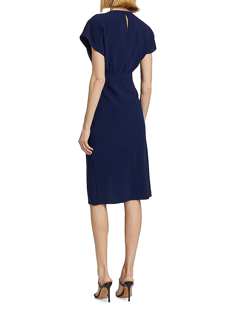 Jackie Twist-Front Cocktail Dress
