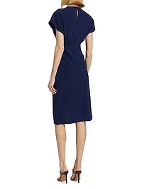 Jackie Twist-Front Cocktail Dress